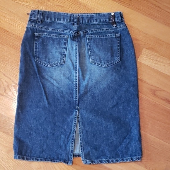 AUTH Denim Jeans FENDI Skirt Size 26 - Picture 2 of 3